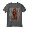 Natale Ugly Christmas Sussex Spaniel Maglietta - Regalo Divertente per Amanti dei Cani - Santa Hat Xmas Design