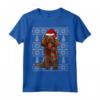 Natale Ugly Christmas Sussex Spaniel Maglietta - Regalo Divertente per Amanti dei Cani - Santa Hat Xmas Design