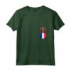 Donna Francia Bandiera Sussex Spaniel Cane In Tasca Maglietta con Collo a V - Regalo Unico per Amanti dei Cani e Appassionati di Francia