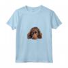 Donna Pigro Sussex Spaniel Maglietta con Collo a V - Design Illustrazione per Amanti dei Cani