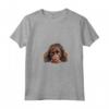 Donna Pigro Sussex Spaniel Maglietta con Collo a V - Design Illustrazione per Amanti dei Cani