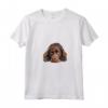 Donna Pigro Sussex Spaniel Maglietta con Collo a V - Design Illustrazione per Amanti dei Cani