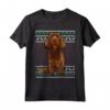 Ugly Christmas Sussex Spaniel Natale Maglietta - Regalo Divertente per Amanti dei Cani - Xmas Santa Hat Design
