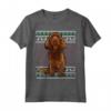 Ugly Christmas Sussex Spaniel Natale Maglietta - Regalo Divertente per Amanti dei Cani - Xmas Santa Hat Design
