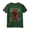 Ugly Christmas Sussex Spaniel Natale Maglietta - Regalo Divertente per Amanti dei Cani - Xmas Santa Hat Design