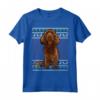 Ugly Christmas Sussex Spaniel Natale Maglietta - Regalo Divertente per Amanti dei Cani - Xmas Santa Hat Design