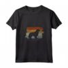 Donna Design Retrò Di Cani Sussex Spaniel - Maglietta Vintage con Collo a V - Ideale per Addestratori e Appassionati della Razza