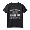 Pixel alla Perfezione - Sviluppatore di App per Dispositivi Mobili Maglietta - Ideale per Programmatori App e Amanti della Codifica