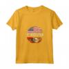 Donna Duel Flag Design Swaziland e Cittadino Americano Maglietta con Collo a V - Orgoglio Nazionale e Bandiera Calcio - Ideale come Regalo Souvenir