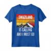 Lo Swaziland sta chiamando e devo andare Maglietta - Design Vintage Retro Tramonto - Regalo per Amanti dei Viaggi