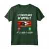 Bandiera dello Swaziland - Appelle et Je Dois Partir Swaziland Maglietta - Ideale per Viaggiatori e Amanti del Calcio