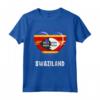 Camicia Bandiera Swaziland | Swazi Maglietta - Cuore dello Swaziland - Souvenir per Uomo, Donna o Bambino