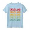 Swaziland Rainbow Text Design - Maglietta del Paese dello Swaziland - Mostra il tuo Orgoglio Swazi!