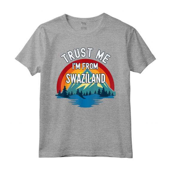 Trust Me I'm From Swaziland - Montagna colorata stile vintage Maglietta - Ideale regalo per chiunque dallo Swaziland
