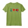 Peace Love Swaziland Mappa Bandiera Eswatini Pride Roots Maglietta - Ideale Regalo per Uomini e Donne - Leggera e Taglio Classico