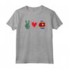 Peace Love Swaziland Mappa Bandiera Eswatini Pride Roots Maglietta - Ideale Regalo per Uomini e Donne - Leggera e Taglio Classico