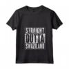 Donna Swaziland - Maglietta con Collo a V Straight Outta Swaziland - Regalo Unico per Amici e Famiglia