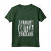 Donna Swaziland - Maglietta con Collo a V Straight Outta Swaziland - Regalo Unico per Amici e Famiglia