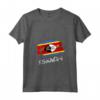 Donna Swaziland Bandiera dello Swazi - Maglietta con Collo a V - Ideale come Regalo per chi ha Radici Swazi