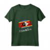 Donna Swaziland Bandiera dello Swazi - Maglietta con Collo a V - Ideale come Regalo per chi ha Radici Swazi