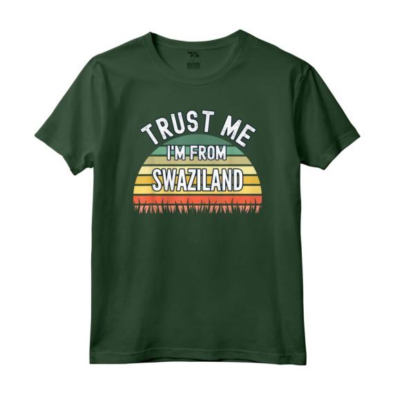 Divertente Regalo Swaziland - Fidati di me sono dallo Swaziland Maglietta Retro con Design Colorato Vintage