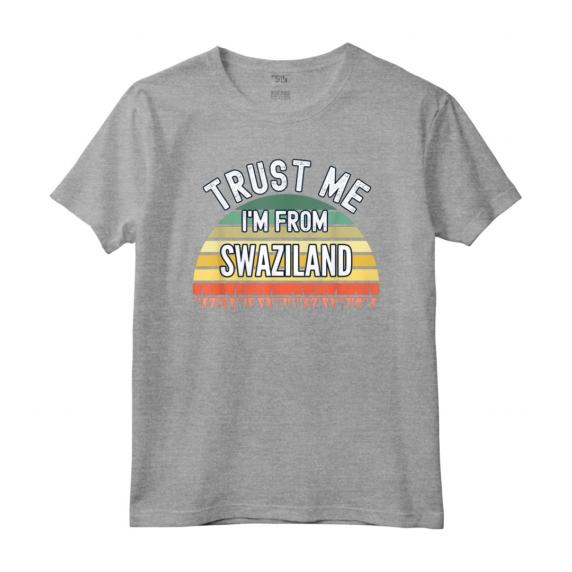 Divertente Regalo Swaziland - Fidati di me sono dallo Swaziland Maglietta Retro con Design Colorato Vintage