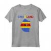 BANDIERA E MAPPA DELLA SWAZILAND - Maglietta Merch dei Paesi Freddi con Design Swaziland - Ideale per i Viaggiatori