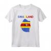 BANDIERA E MAPPA DELLA SWAZILAND - Maglietta Merch dei Paesi Freddi con Design Swaziland - Ideale per i Viaggiatori