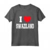 I Love Swaziland Maglietta - Lightweight Classic Tee with Double-Stitched Sleeves - Swaziland Pride Shirt