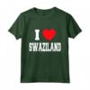 I Love Swaziland Maglietta - Lightweight Classic Tee with Double-Stitched Sleeves - Swaziland Pride Shirt