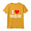 I Love Swaziland Maglietta - Lightweight Classic Tee with Double-Stitched Sleeves - Swaziland Pride Shirt