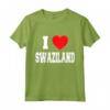 I Love Swaziland Maglietta - Lightweight Classic Tee with Double-Stitched Sleeves - Swaziland Pride Shirt