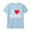 I Love Swaziland Maglietta - Lightweight Classic Tee with Double-Stitched Sleeves - Swaziland Pride Shirt
