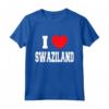 I Love Swaziland Maglietta - Lightweight Classic Tee with Double-Stitched Sleeves - Swaziland Pride Shirt