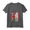 Donna Tagikistan Bandiere del Regno Unito | Radici tagikistane britanniche Maglietta con Collo a V - Orgogliosa Gran Bretagna Roots Tagikistan - Abbigliamento Vintage