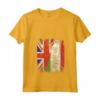 Donna Tagikistan Bandiere del Regno Unito | Radici tagikistane britanniche Maglietta con Collo a V - Orgogliosa Gran Bretagna Roots Tagikistan - Abbigliamento Vintage