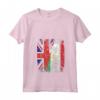 Donna Tagikistan Bandiere del Regno Unito | Radici tagikistane britanniche Maglietta con Collo a V - Orgogliosa Gran Bretagna Roots Tagikistan - Abbigliamento Vintage