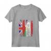 Donna Tagikistan Bandiere del Regno Unito | Radici tagikistane britanniche Maglietta con Collo a V - Orgogliosa Gran Bretagna Roots Tagikistan - Abbigliamento Vintage