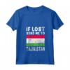 Donna Tagikistan Bandiera Souvenir Maglietta - Se perso mandami in Tagikistan - Ideale per gli amanti del Tagikistan