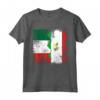 Radici Tagikistane | Mezza Bandiera Italiana | Italia Tagikistan Maglietta - Abbigliamento Patriotico per Tutta la Famiglia