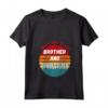 Donna Ho due titoli fratello e tappezziere - Maglietta con Collo a V Vintage Retro Tramonto - Regalo divertente per Tappezziere