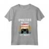 Donna Tappezziere Di Giorno, Gaming Addict Di Notte - Maglietta con Collo a V Vintage per Videogiocatori - Regalo Unico per Tappezzieri