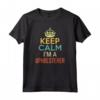 Keep Calm I'm A Tappezziere - Maglietta per Regalo di Compleanno o Natale per Appassionati del Lavoro