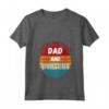 Donna Ho due Titoli Papà e Tappezziere Maglietta con Collo a V - Regalo per Papà Lavoratore - Stile Vintage Retro