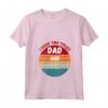 Donna Ho due Titoli Papà e Tappezziere Maglietta con Collo a V - Regalo per Papà Lavoratore - Stile Vintage Retro