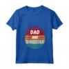 Donna Ho due Titoli Papà e Tappezziere Maglietta con Collo a V - Regalo per Papà Lavoratore - Stile Vintage Retro