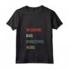 Donna Marito Papà Tappezziere Eroe - Primo Papà Festa Merch Maglietta con Collo a V - Regalo Originale per Compleanno o Festa del Papà