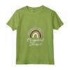 Donna Boho Retro Vintage Rainbow Terapista Occupazionale Terapista Maglietta con Collo a V - Stile Retro e Colorato per Terapisti Pediatrici