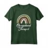 Boho Retro Vintage Rainbow Terapista Occupazionale - Maglietta Colorata per Terapia Pediatrica - Stile Retro OT