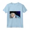 HapTiger Norwich Terrier Maglietta - Doge to the Moon Space-themed T-shirt for Dog Lovers and Astronomers